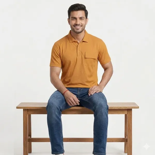 Rvlk_Premium_Oversized_Drop_Shoulder_Polo_T_Shirt_Mustard