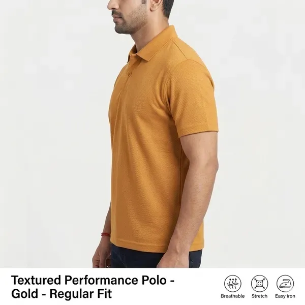 Rvlk_Premium_Oversized_Drop_Shoulder_Polo_T_Shirt_Mustard