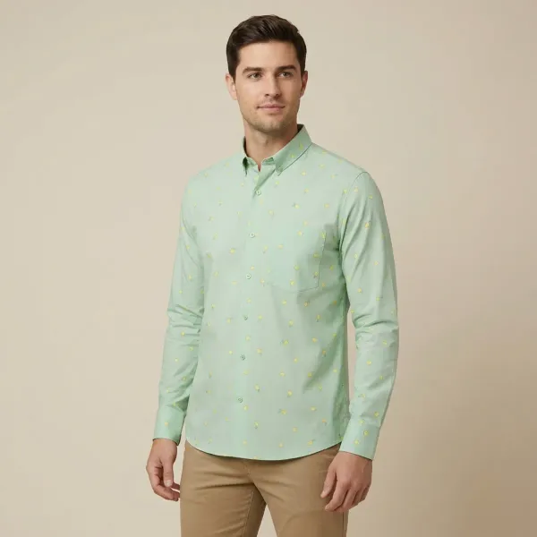Multicolor_Printed_Geometric_Print_Checkered_Casual_Shirt_For_Men