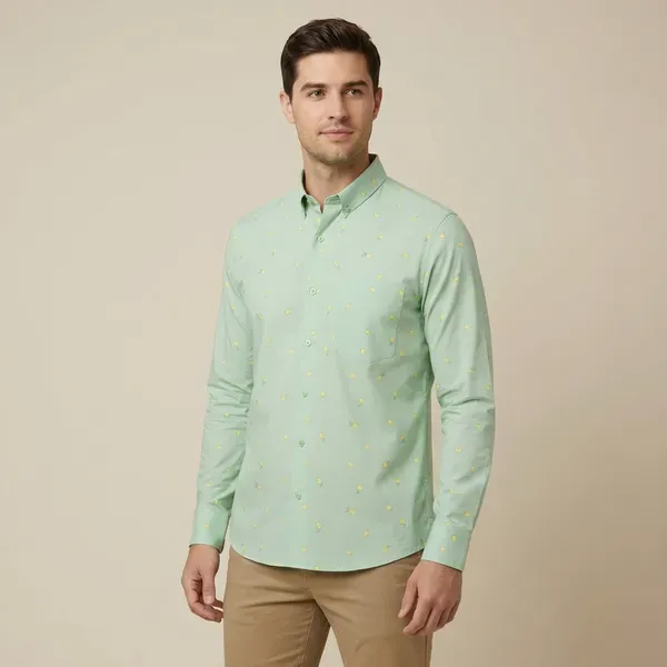 Multicolor_Printed_Geometric_Print_Checkered_Casual_Shirt_For_Men