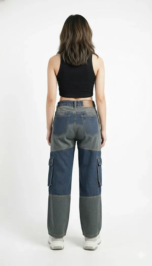 Blue_Cargos_For_Women