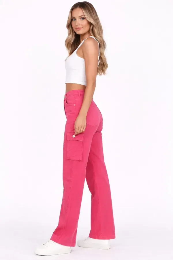 Pink_Cargos_For_Women