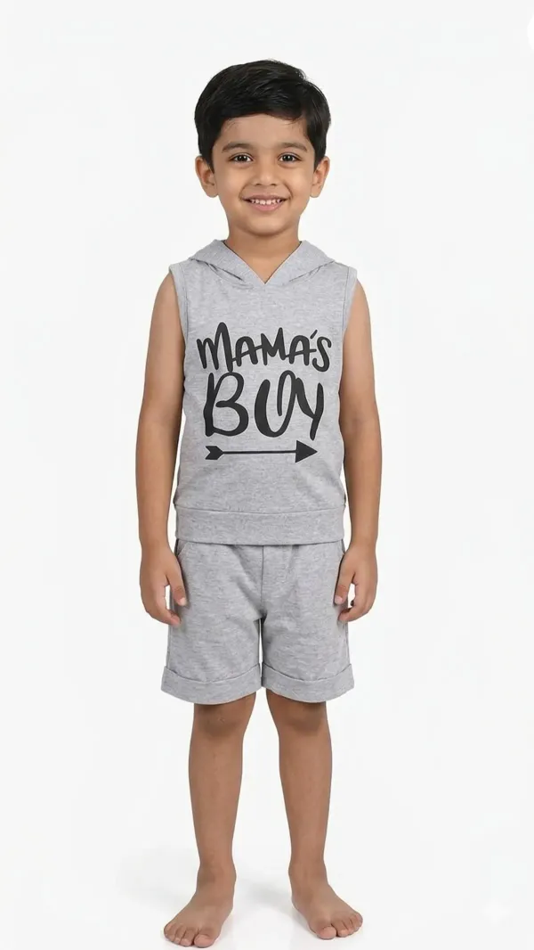 Kids_Cotton_Hooded_T_Shirt_And_Shorts_Co_Ord_Set