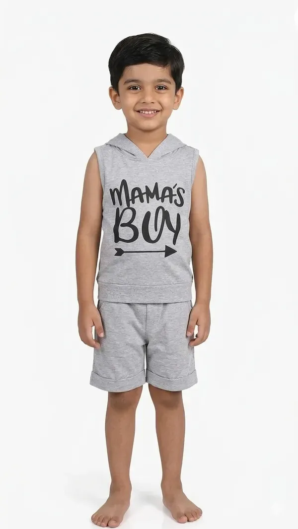 Kids_Cotton_Hooded_T_Shirt_And_Shorts_Co_Ord_Set