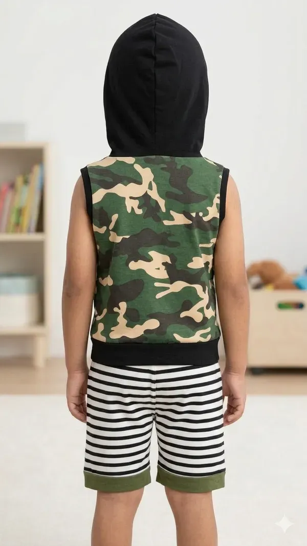 Stylish_Kids_Summer_Wear_Cotton_Blend_Clothing_Set_Camo_Print_Hooded_T_Sh