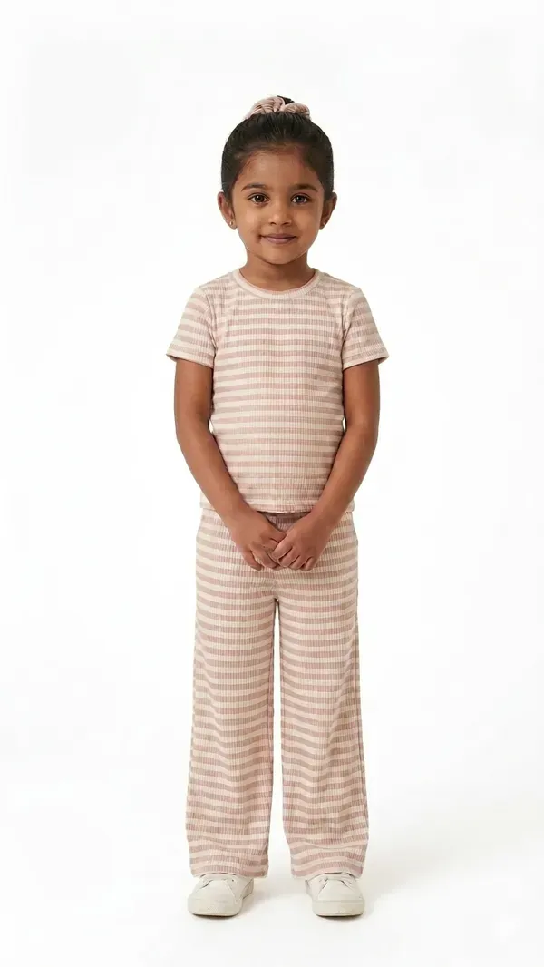 Girls_Premium_Striped_Ribbed_Cotton_T_Shirt_And_Flare_Pant_Set