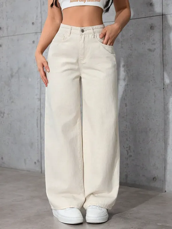 Beige_Vibesta_Regular_Jeans_For_Women