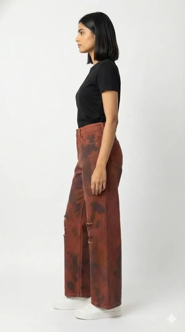 Brown_Loose_Fit_Jeans_For_Women