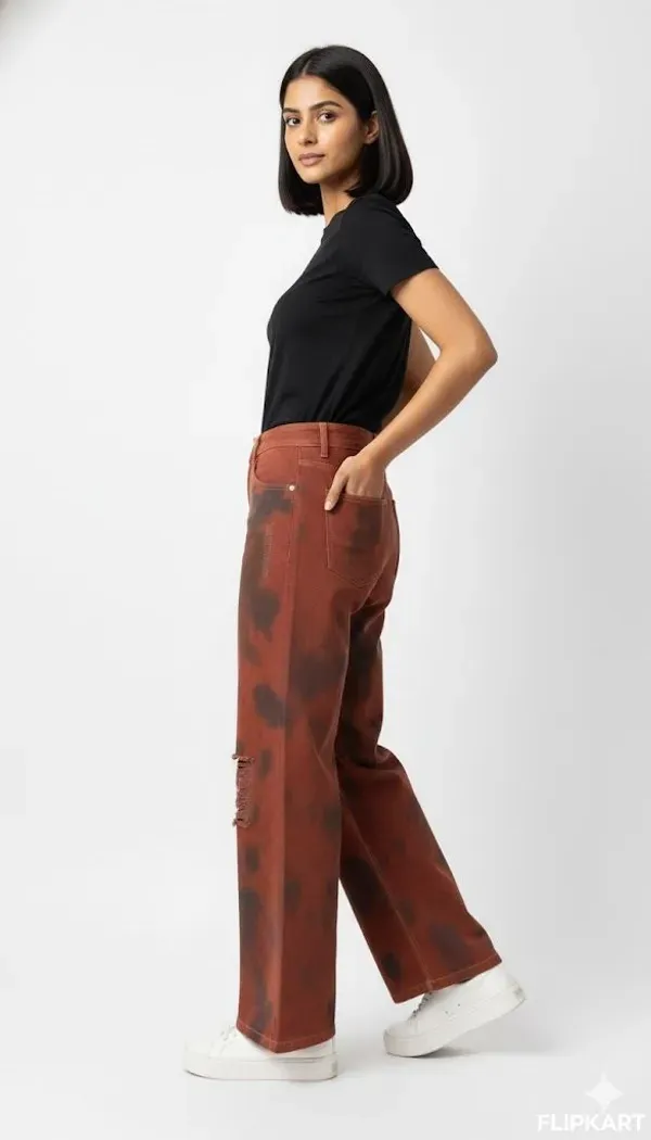 Brown_Loose_Fit_Jeans_For_Women