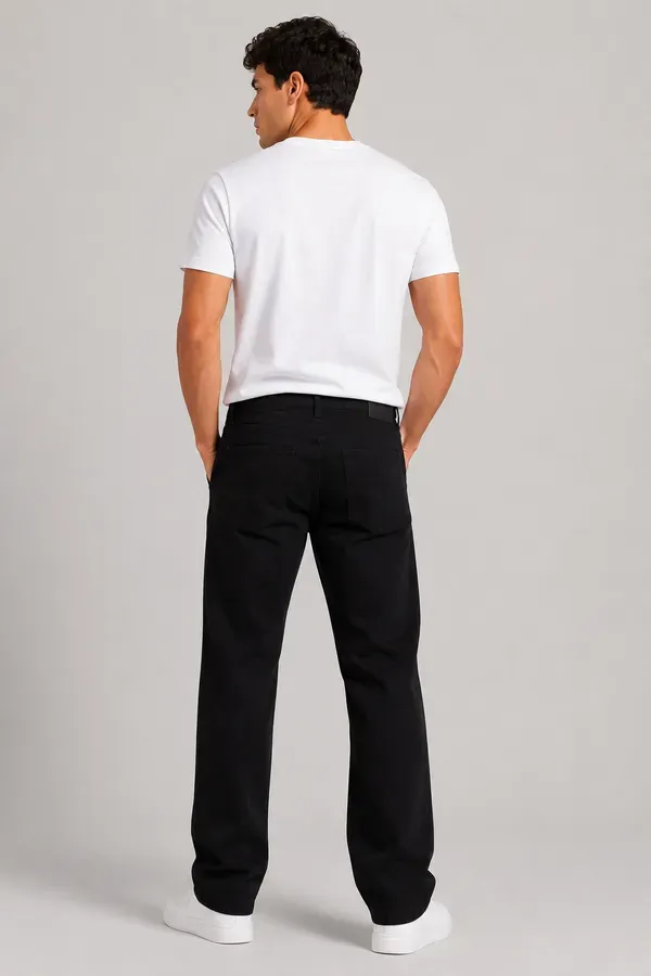 Men_S_Black_Straight_Fit_Jeans_Classic_Casual_Denim_Pants