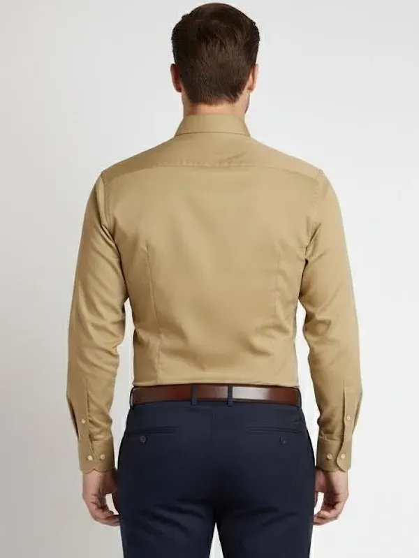 Khaki_Solid_Formal_Shirt_For_Men