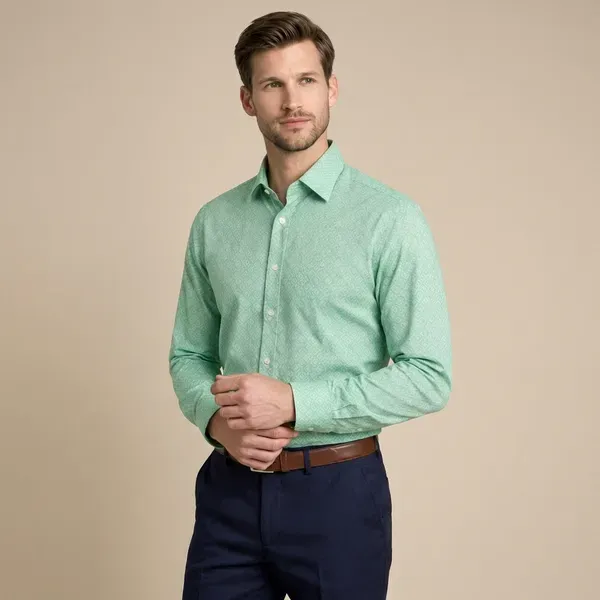 Multicolor_Printed_Geometric_Print_Checkered_Casual_Shirt_For_Men
