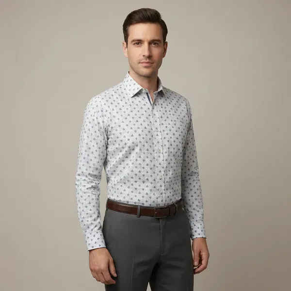 Multicolor_Printed_Geometric_Print_Checkered_Casual_Shirt_For_Men