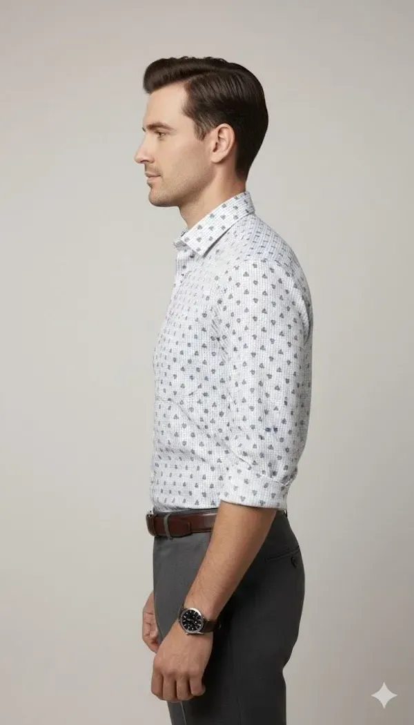 Multicolor_Printed_Geometric_Print_Checkered_Casual_Shirt_For_Men