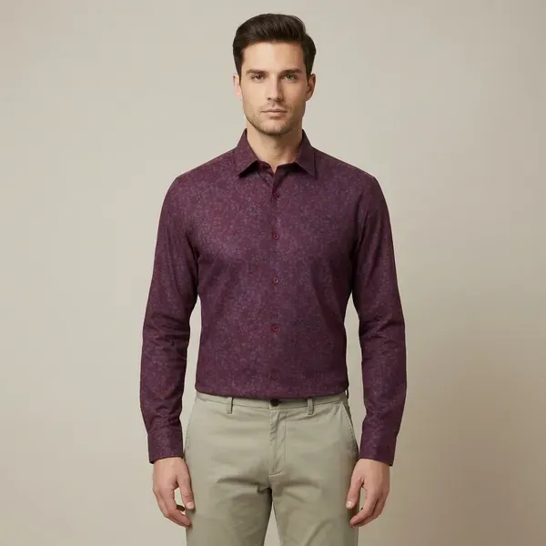 Maroon_Solid_Formal_Shirt_For_Men