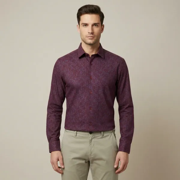 Maroon_Solid_Formal_Shirt_For_Men