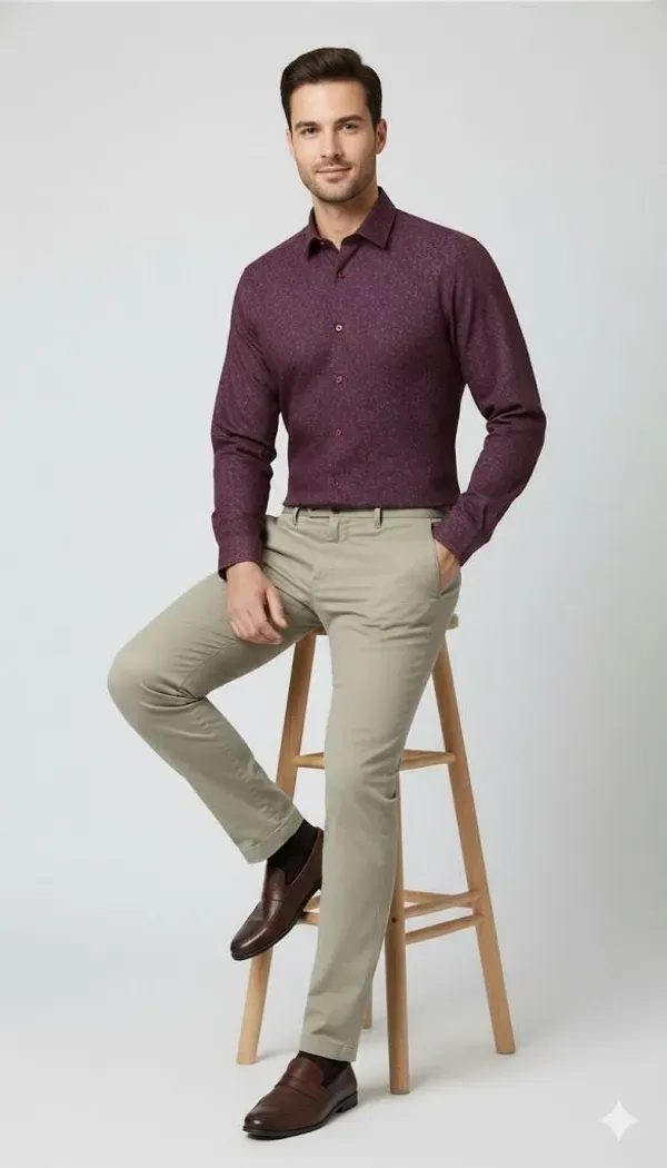 Maroon_Solid_Formal_Shirt_For_Men