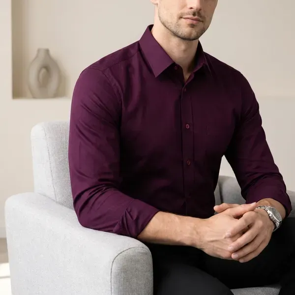 Purple_Solid_Formal_Shirt_For_Men