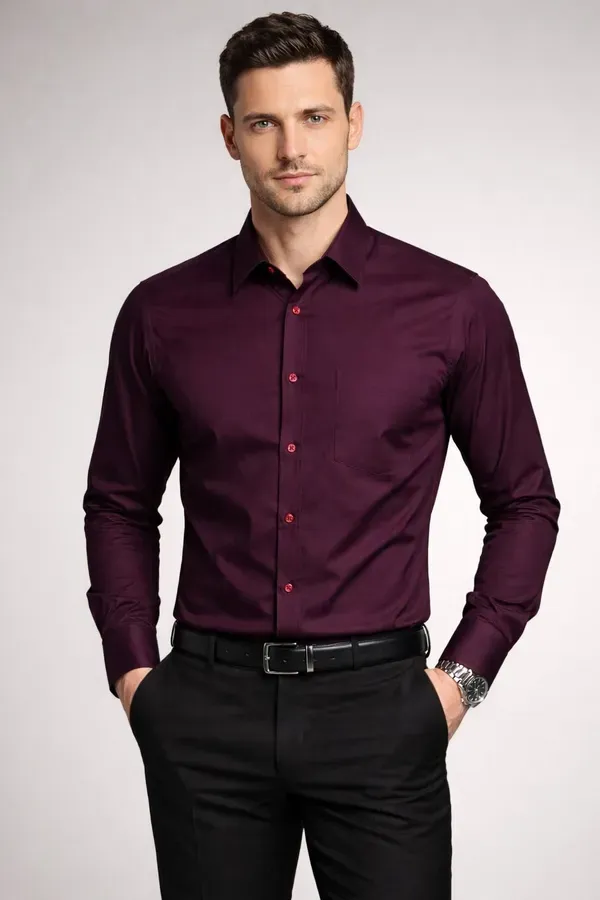 Purple_Solid_Formal_Shirt_For_Men