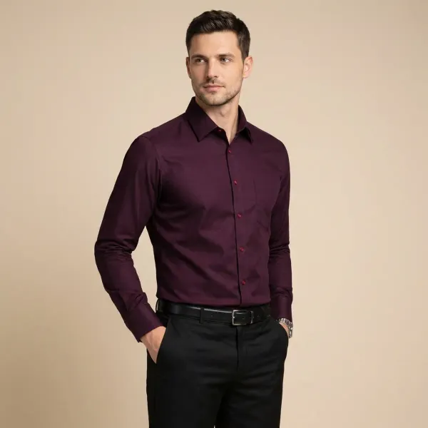 Purple_Solid_Formal_Shirt_For_Men