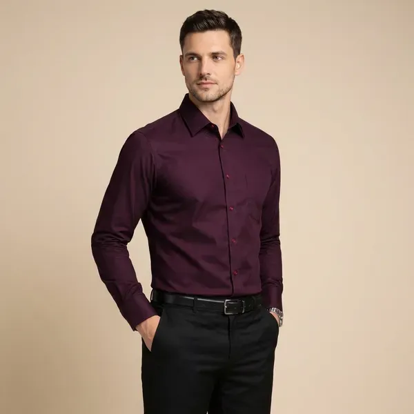 Purple_Solid_Formal_Shirt_For_Men