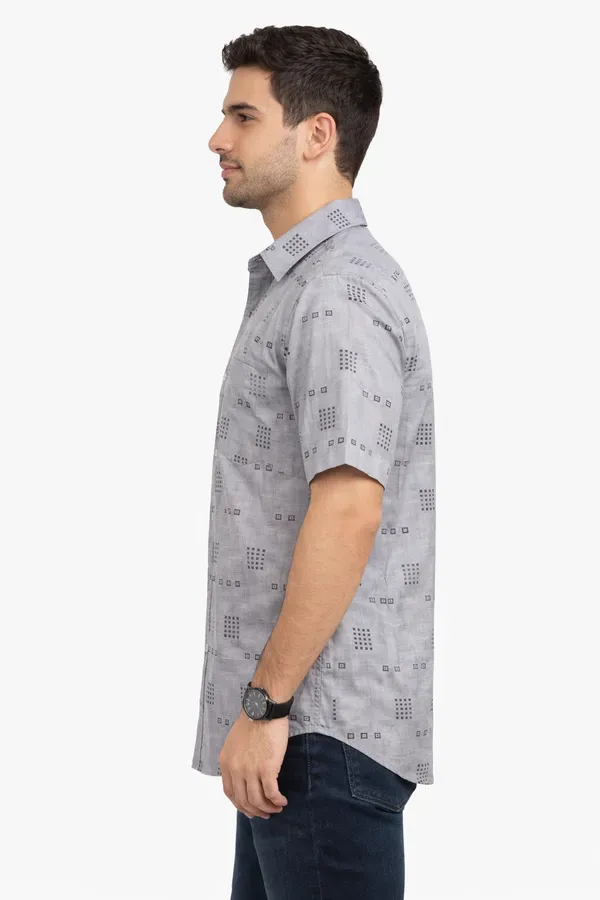 Grey_Geometric_Print_Casual_Shirt_For_Men