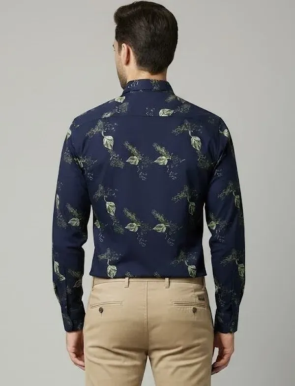 Blue_Printed_Floral_Print_Formal_Shirt_For_Men
