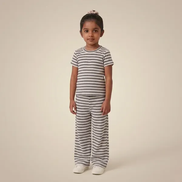 Girls_Premium_Striped_Ribbed_Cotton_T_Shirt_And_Flare_Pant_Set