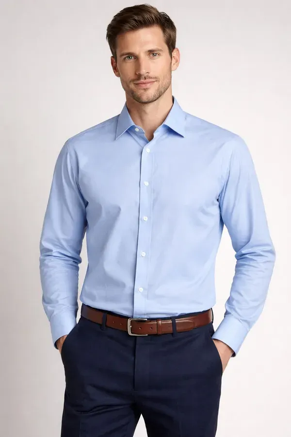 Blue_Solid_Formal_Shirt_For_Men