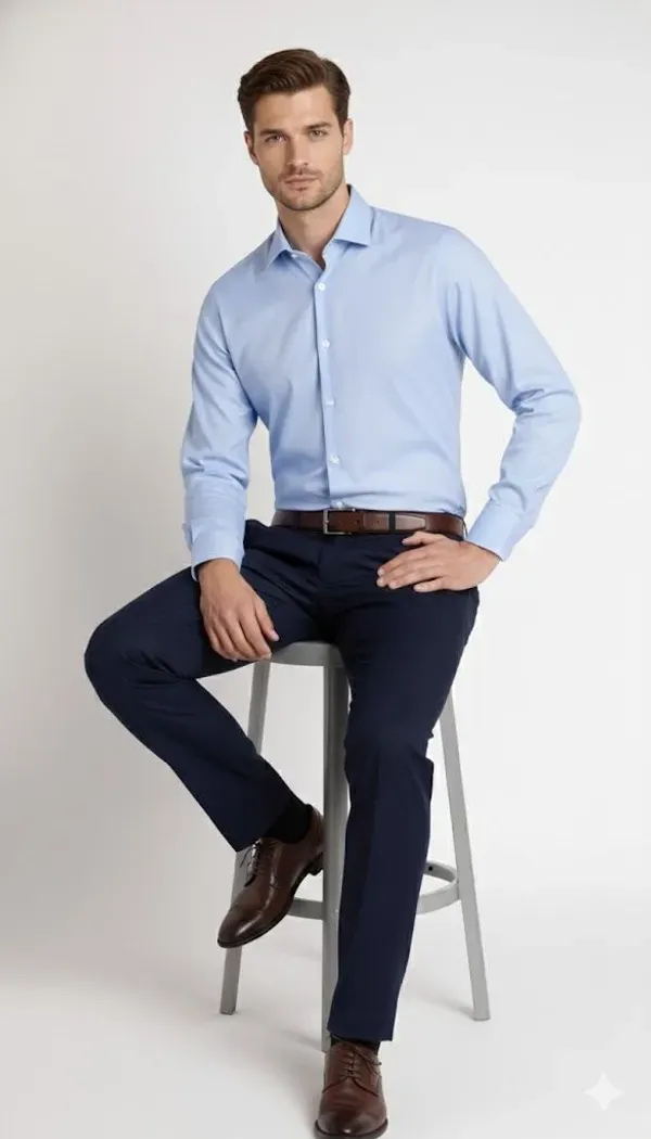 Blue_Solid_Formal_Shirt_For_Men