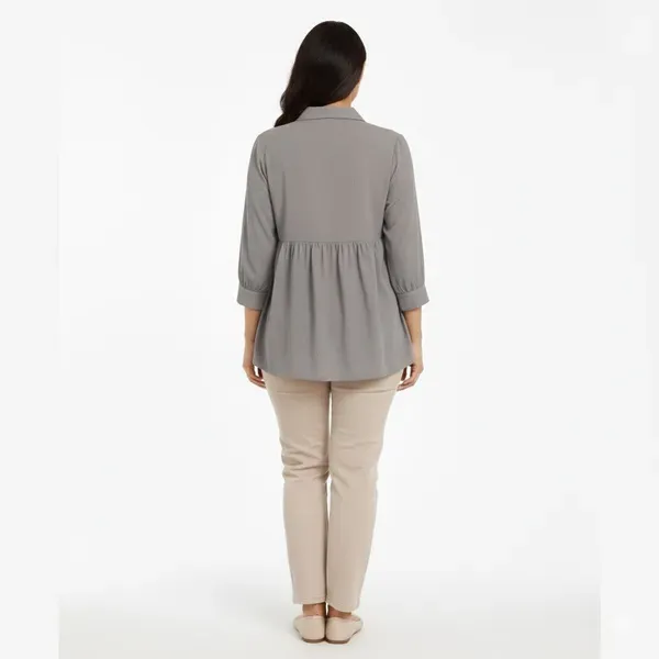 Grey_Casual_Self_Design_Top_For_Women