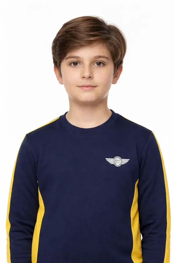 Yellow_And_Dark_Blue_Self_Design_Track_Suit_For_Boys_And_Girls
