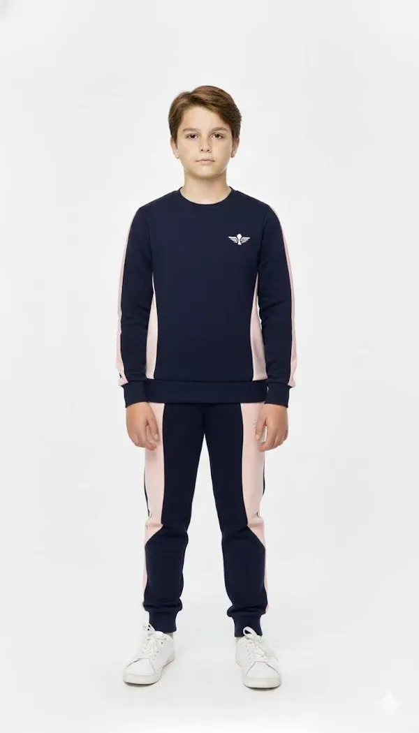 Dark_Blue_And_Pink_Solid_Track_Suit_For_Boys_And_Girls