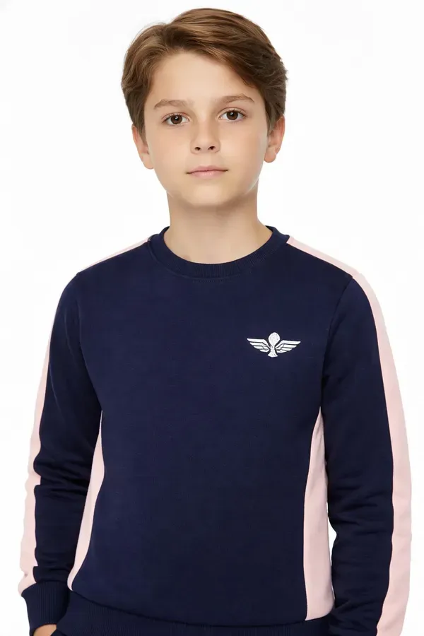 Dark_Blue_And_Pink_Solid_Track_Suit_For_Boys_And_Girls