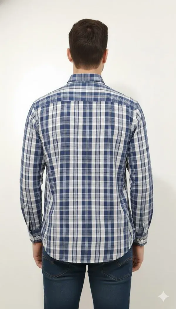 Multicolor_Printed_Geometric_Print_Checkered_Casual_Shirt_For_Men