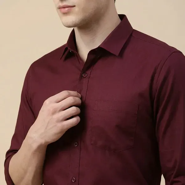 Maroon_The_Sbc_Solid_Casual_Shirt_For_Men