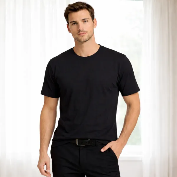 Black_Polyester_Sports_T_Shirt_For_Men
