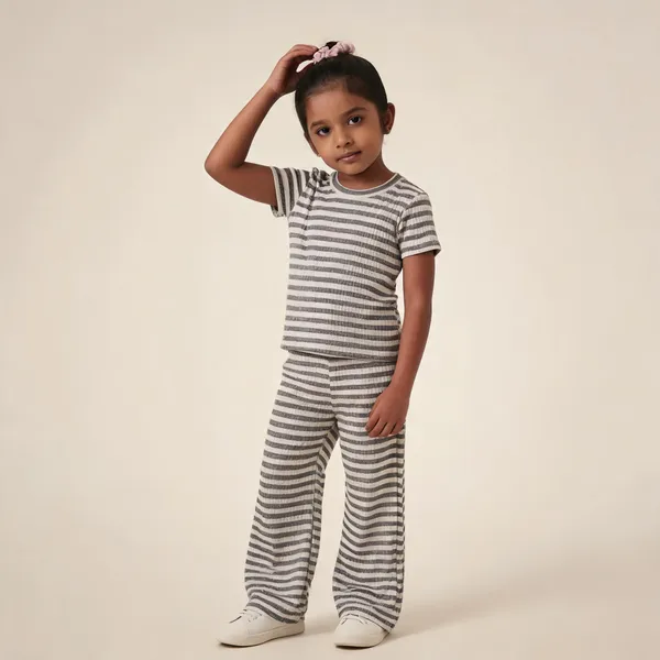 Girls_Premium_Striped_Ribbed_Cotton_T_Shirt_And_Flare_Pant_Set