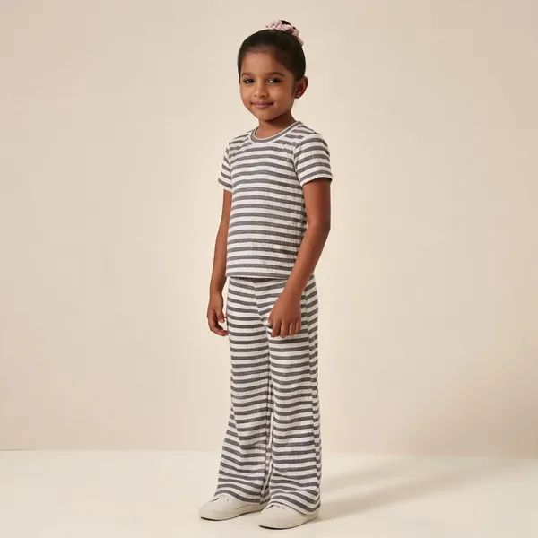 Girls_Premium_Striped_Ribbed_Cotton_T_Shirt_And_Flare_Pant_Set
