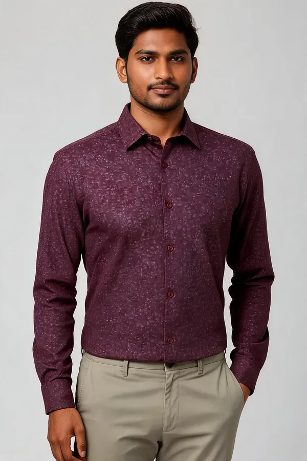 Maroon_Solid_Formal_Shirt_For_Men