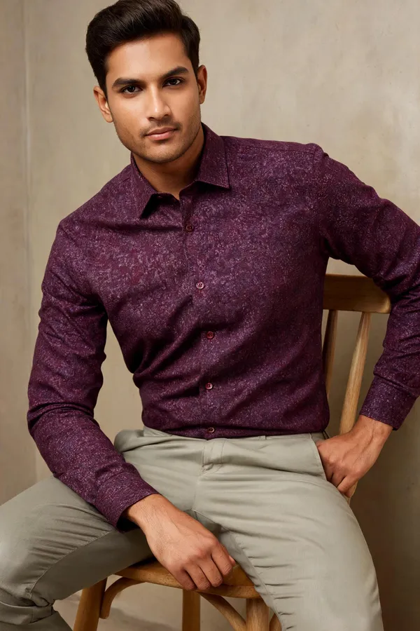 Maroon_Solid_Formal_Shirt_For_Men