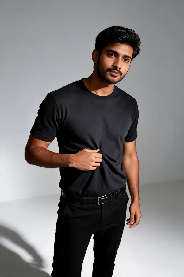Black_Polyester_Sports_T_Shirt_For_Men