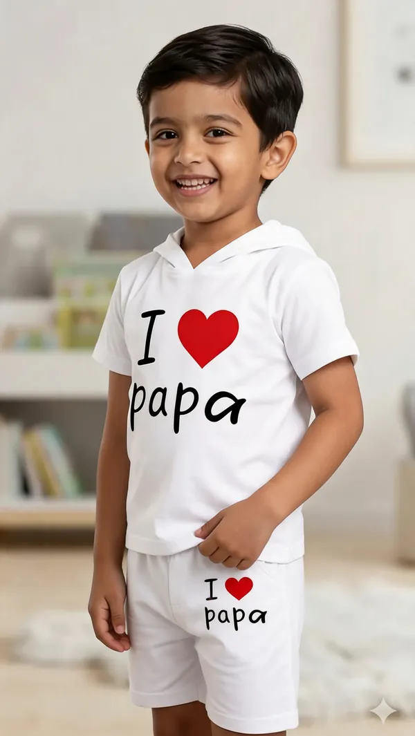 Kids_Cotton_Hooded_T_Shirt_And_Shorts_Co_Ord_Set