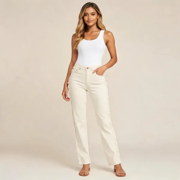 Beige_Straight_Fit_Jeans_For_Women