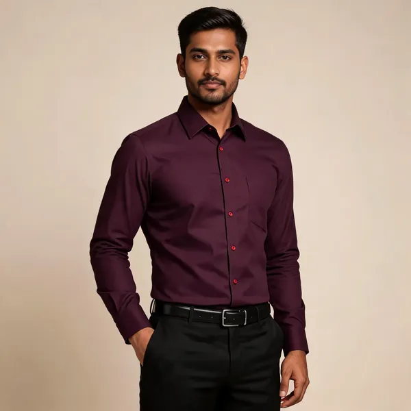 Purple_Solid_Formal_Shirt_For_Men