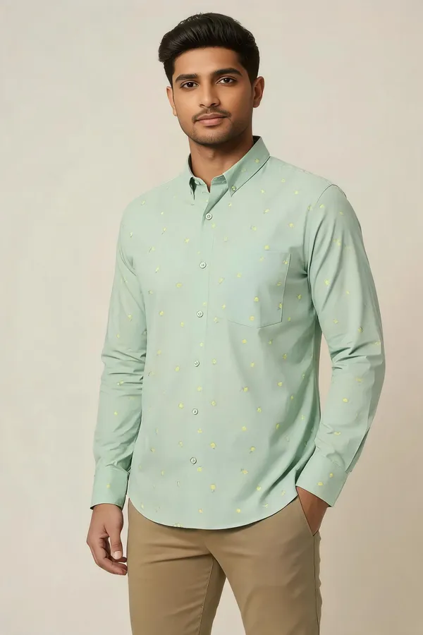 Multicolor_Printed_Geometric_Print_Checkered_Casual_Shirt_For_Men