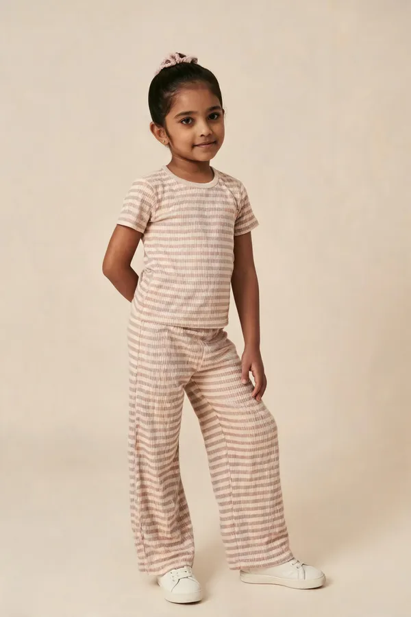 Girls_Premium_Striped_Ribbed_Cotton_T_Shirt_And_Flare_Pant_Set