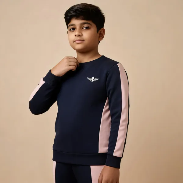 Dark_Blue_And_Pink_Solid_Track_Suit_For_Boys_And_Girls