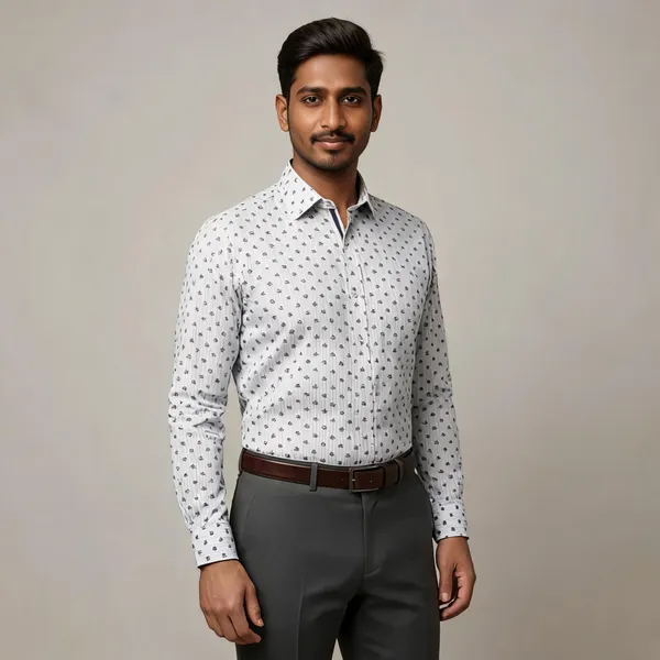 Multicolor_Printed_Geometric_Print_Checkered_Casual_Shirt_For_Men