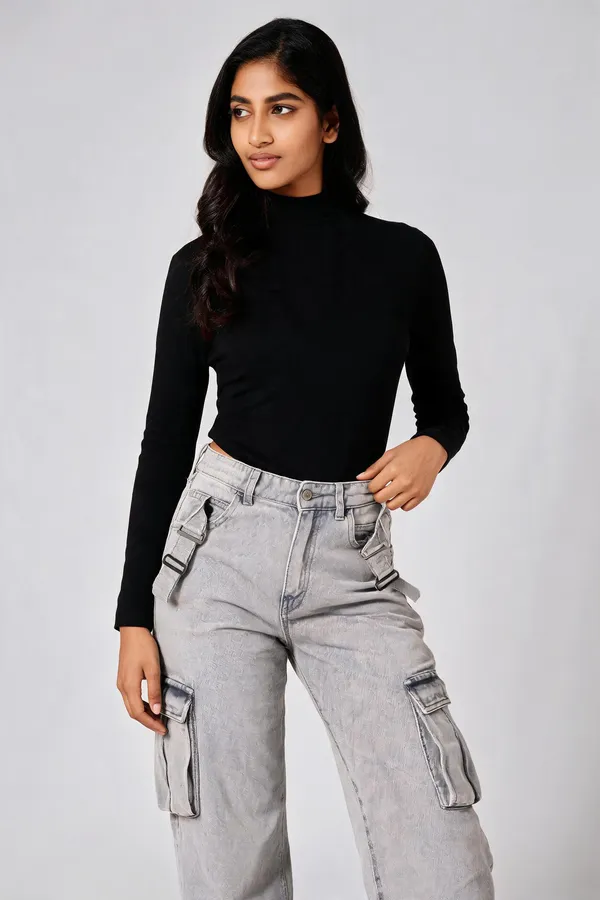 White_Cargo_Jeans_With_Utility_Pockets_And_Strap_Details_For_Women